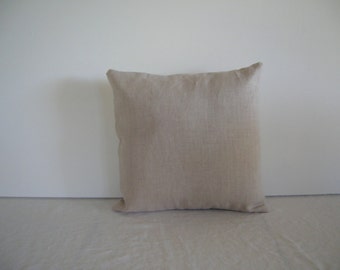 Natural Linen 12x12 Pillow Cover