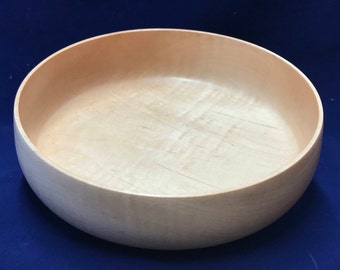 Hand turned curly maple bowl.