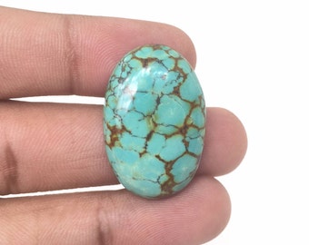 1 Pc Oval Turquoise Cabochon - Natural Turquoise - Loose Turquoise - Turquoise Gemstone - Loose Gemstone,29X19 mm
