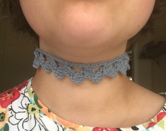 choker, cotton choker, comfortable wear, versatile wear, one size fits all, reclaimed materials, eco friendly, headband, bracelet, anklet