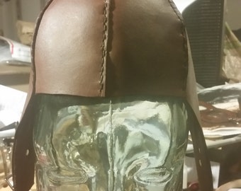 Leather Aviator helmet, childrens sized