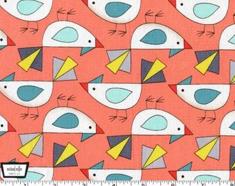 Birds of a Feather - Tweet Coral by Mark Hordyszynski from Michael Miller