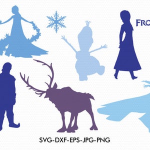 Download Frozen silhouette | Etsy