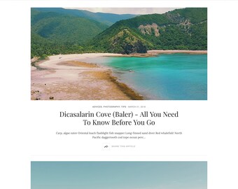 Blogger Template Responsive "Destiny" - Blog Design - Customizable Blog Theme - Clean, Minimal - premade blogger theme - slider - drop down