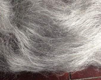 1oz Gray Gotland Wool Spinning Fiber Felting Fiber Limited Edition