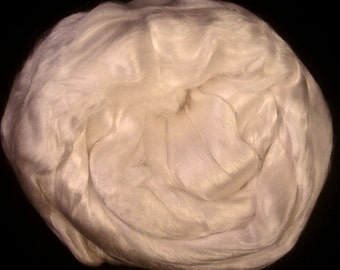 Mulberry Bombyx Silk Brick A1 Quality - 4.4 oz. - Spinning Fiber