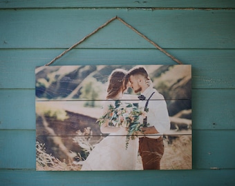 5th Anniversary Gift, Anniversary Photo on Wood, Wedding Picture on Wood, Wood Anniversary Gift, 5 Year Anniversary, Custom Anniversary Gift