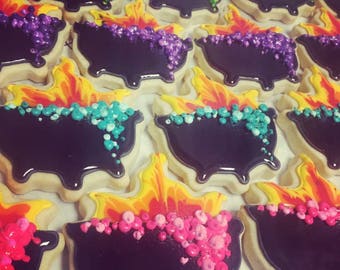 Witches cauldron cookies