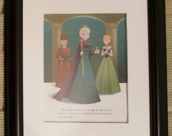 Elsa Crowned Queen of Arendelle - Frozen - Disney - Aproximaitely 6 x 8 inches