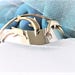 Dolphins Sterling Silver and Brass Cuff Bracelet by Courtney