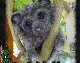 Poseable Art Doll "Big Grey Hamster" (HANDMADE / OOAK)
