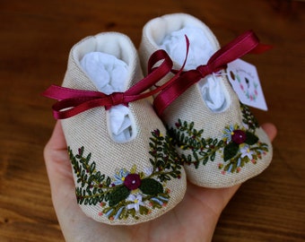 Special edicition "Spring" Baby shoes - 1-3 month