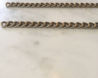 Antique Gold Curb Chain 1.6m, 5mm diameter