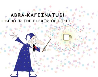 Coffee Mug Funny Wizard and the Fountain of Life coffee mug