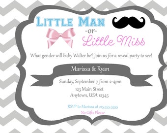 Gender Reveal Party Invitation
