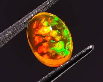 1.15 Ct. Natural Ethiopian Opal Oval Cabochon Gemstone 9X7X4 mm SL-14