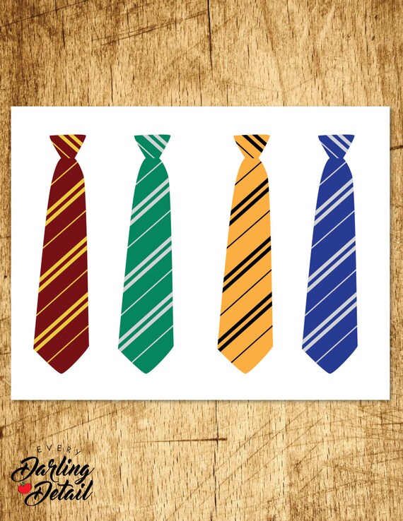 Harry Potter Inspired Printable Ties Party Favor