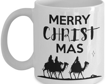 Christian Christmas Coffee Mug Gifts - Merry Christ Mas