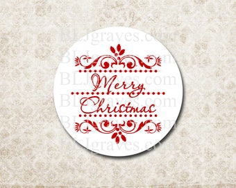 Christmas Stickers Envelope Seals Holiday Party Favor Treat Bag Stickers CS018