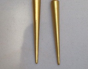 Gold Spike Earrings, Silver Spike Earrings