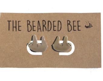 Cute Sloth Earrings, Handmade Sloth Stud Earrings, Sloth Studs