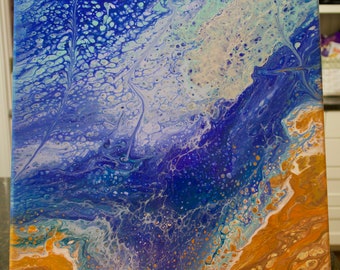 16x20 Making Waves Flow Canvas