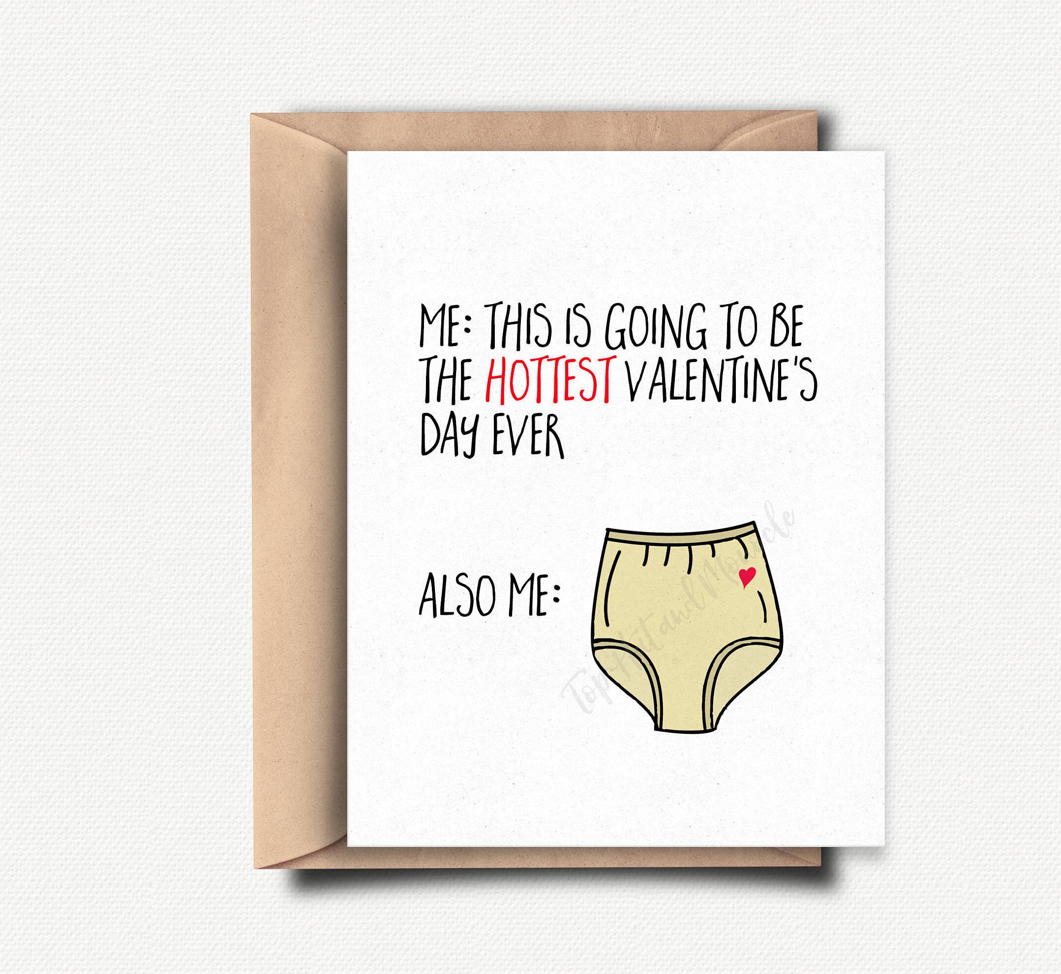 Funny Valentines Day Card For Him Sexy Valentine Card