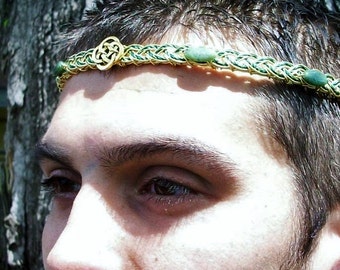 Lord of the Isles Celtic Irish Circlet with Jade