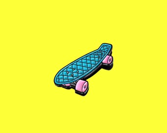SALE - Enamel Pin / Lapel Pin / Skateboard Pin - Banana Board