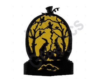 Halloween Pumpkin Witches - Machine Embroidery Design
