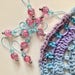 stitch markers for knitting markers for lace knitting retro knitting notions pink markers gifts for knitters ROSE BON BON