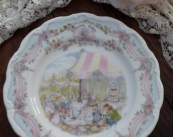 Royal Doulton Brambly Hedge The Wedding PLATE 1987, Brambly Hedge The Wedding PLATE, Jill Barklem Brambly Hedge Gift Collection