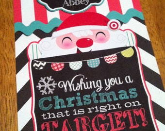Customized Target Gift Card Holder Teacher Gift
