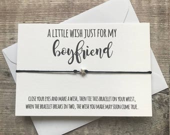 Wish Bracelet • Valentine's Day • Boyfriend • Birthday • Gift • Stocking Filler