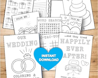 Kids Wedding Coloring Activity Book