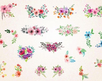 Floral Wedding Ornament Clipart / Wedding Floral Clipart / Flowers Clipart / Floral Ornament Clipart/SVG file,png 300,jpg