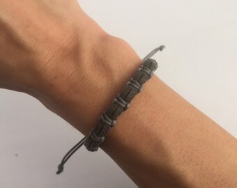 Macrame Bracelet with faux Suede