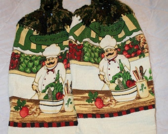 Pair of kitchen hand towels