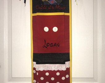 2, 3, 4 or 5 Pocket Embroidered Fish Extender for Disney Cruise - Mickey, Minnie, Customizable