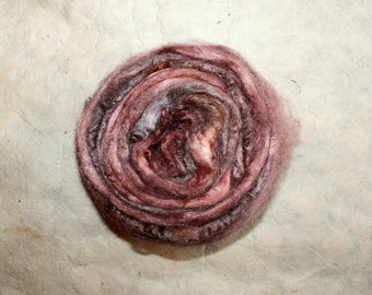 Hand dyed Tussah silk rosewood I-im nylon SW