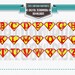 Instant Download Superhero Alphabet Letters ClipArt Clip Art Super Hero Party Supply