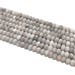 1Full Strand Matte White Lace Agate Rondelle Beads , 8*5mm Grey Quartz Stone For Jewelry Making