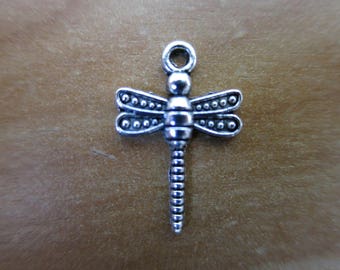 Silver Dragonfly charm