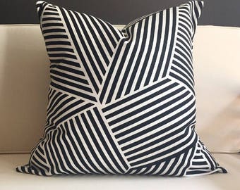 Pillow Cover, Black and White Pillow Cover, GEORGIA