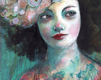 The Tea Party -ACEO Open edition reproduction by Maria Pace-Wynters