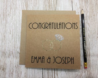 Personalised Wedding Day Card - Congratulations - Wedding Day Congratulations