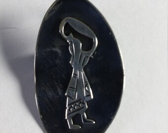 Retro 1950's Silver Brooch made in Israel
