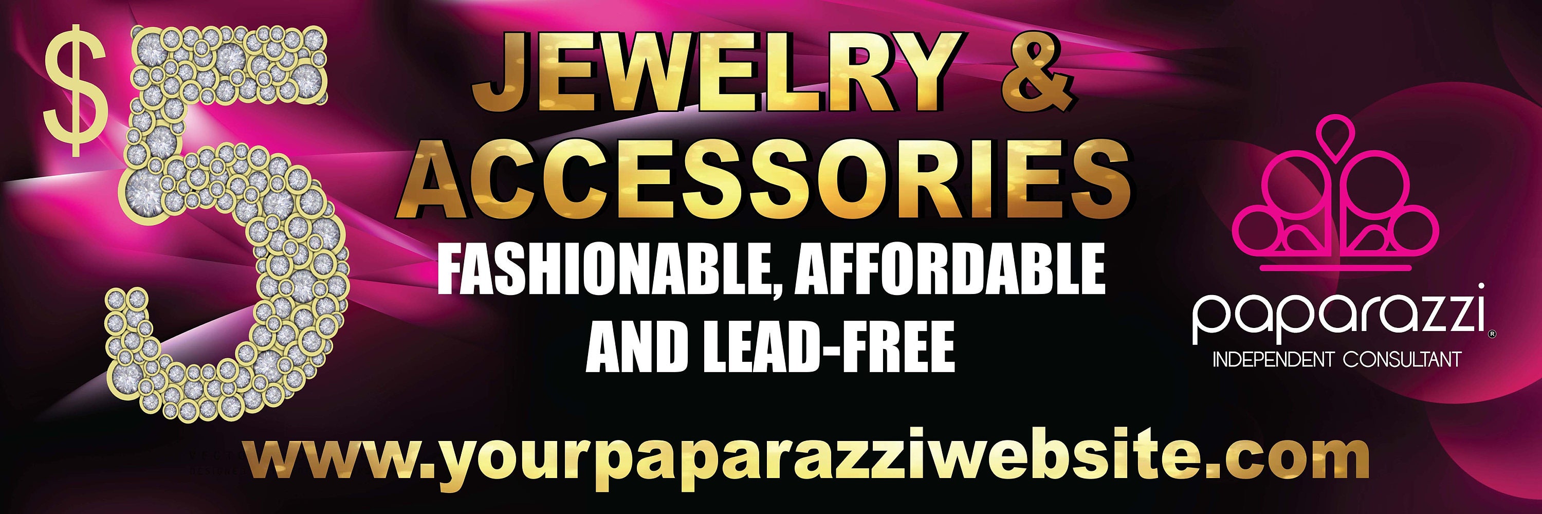 Paparazzi Banner Horizontal 6X2ft