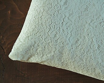 White lace pillow cover 20x20