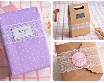 10m 2.5cm White Lace Fabric Ribbon Wedding Baby Shower Favours Bomboniere Embellishment Vintage Gift Wrapper Scrapbooking Invitation Card